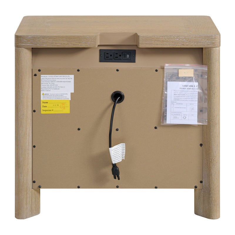 3 Drawer Nightstand - Tan - R&R Furniture Gallery (Fountain Valley, CA)