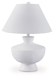 Harelwood - Poly Table Lamp - White - R&R Furniture Gallery (Fountain Valley, CA)