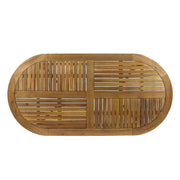 Outdoor Table With Smooth Lines, Slat Top - R&R Furniture Gallery (Fountain Valley, CA)
