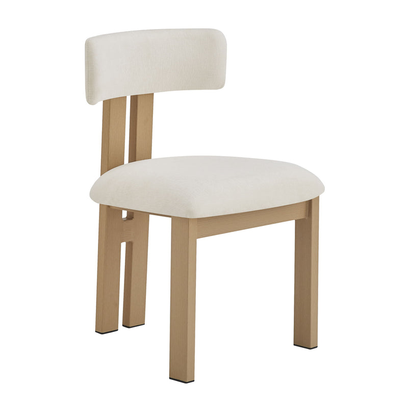 Modern Upholstered Armless Dining Chairs With Metal Legs - R&R Furniture Gallery (Fountain Valley, CA)