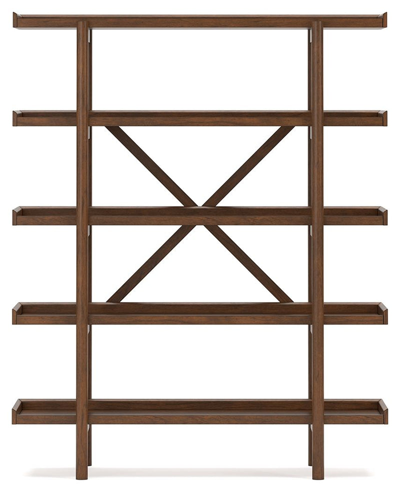 Lyncott - Bookcase - Brown - R&R Furniture Gallery (Fountain Valley, CA)