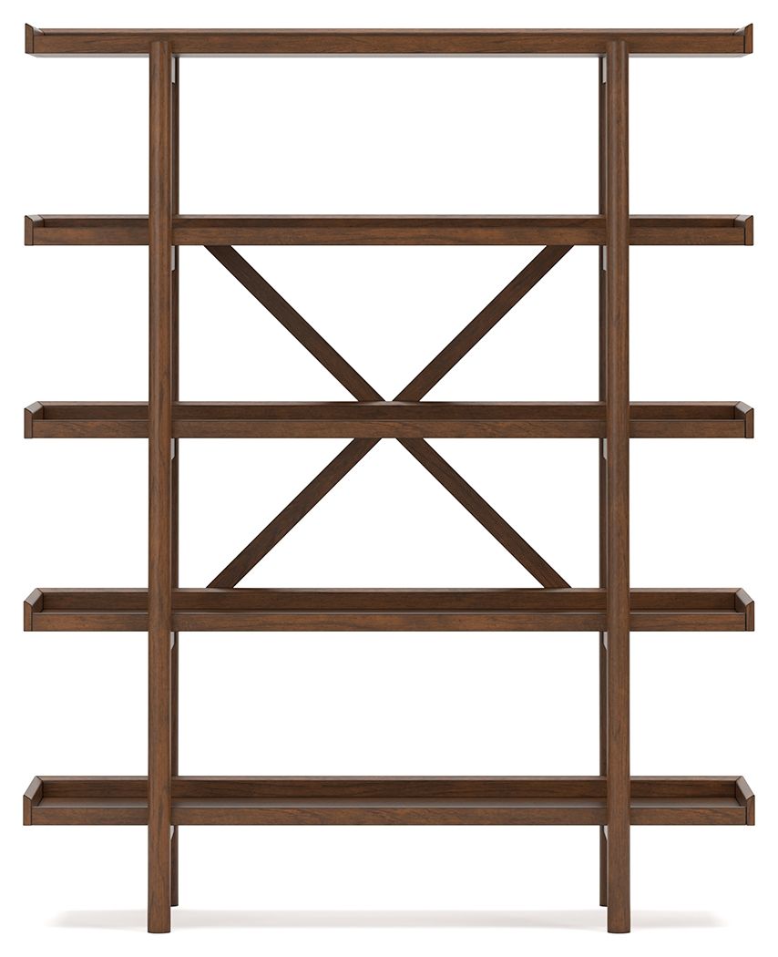 Lyncott - Bookcase - Brown - R&R Furniture Gallery (Fountain Valley, CA)