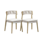 Gata - Outdoor Dining Chair (Set of 2) - Cream - R&R Furniture Gallery (Fountain Valley, CA)