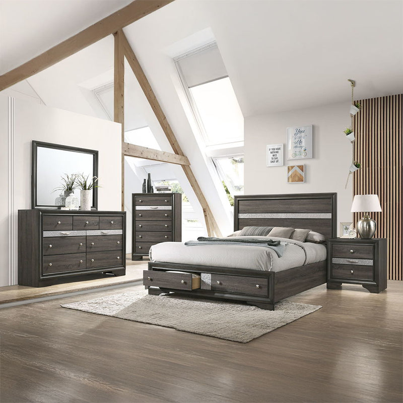 Naima - Bed w/Storage - R&R Furniture Gallery (Fountain Valley, CA)