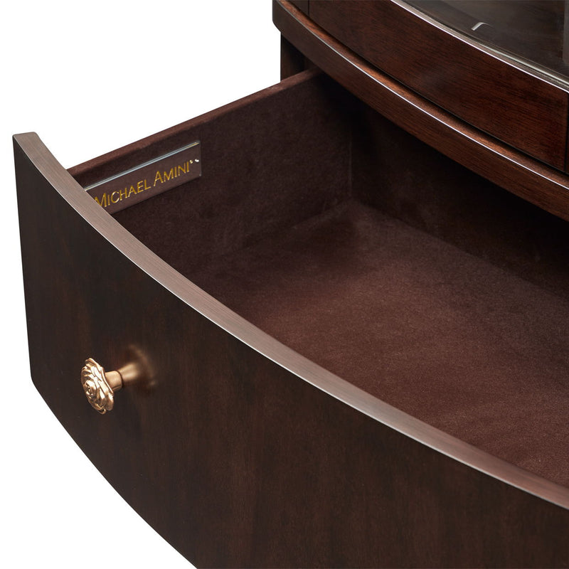 Camellia Field - Display Cabinet - Dark Brown - R&R Furniture Gallery (Fountain Valley, CA)