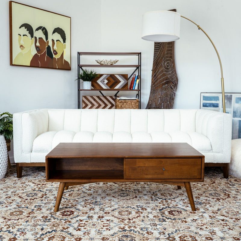 Caroline - Coffee Table - Walnut Brown - R&R Furniture Gallery (Fountain Valley, CA)