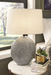 Harif - Paper Table Lamp  - Beige - R&R Furniture Gallery (Fountain Valley, CA)