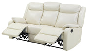 Contemporary three-seater reclining sofa by Glory Furniture with plush cushions and modern design in a living room setting.