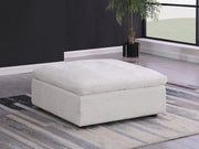 1100 - Ottoman (Top-Grain Italian Leather) - R&R Furniture Gallery (Fountain Valley, CA)