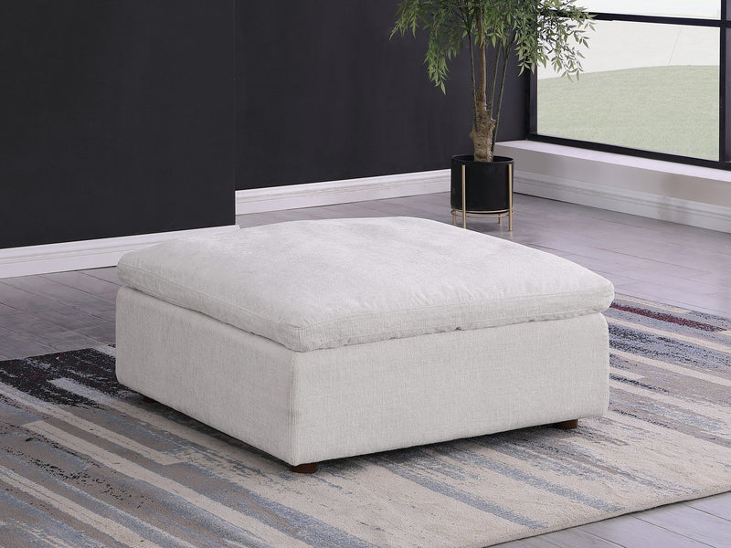1100 - Ottoman (Top-Grain Italian Leather) - R&R Furniture Gallery (Fountain Valley, CA)