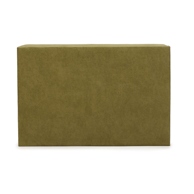 Pisa - Vegan Suede Contract-Grade Storage Box - Green - R&R Furniture Gallery (Fountain Valley, CA)