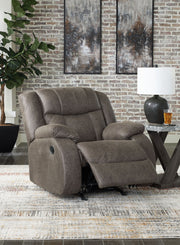 First Base - Rocker Recliner - Gunmetal - R&R Furniture Gallery (Fountain Valley, CA)