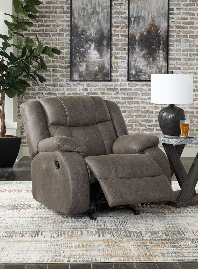 First Base - Rocker Recliner - Gunmetal - R&R Furniture Gallery (Fountain Valley, CA)