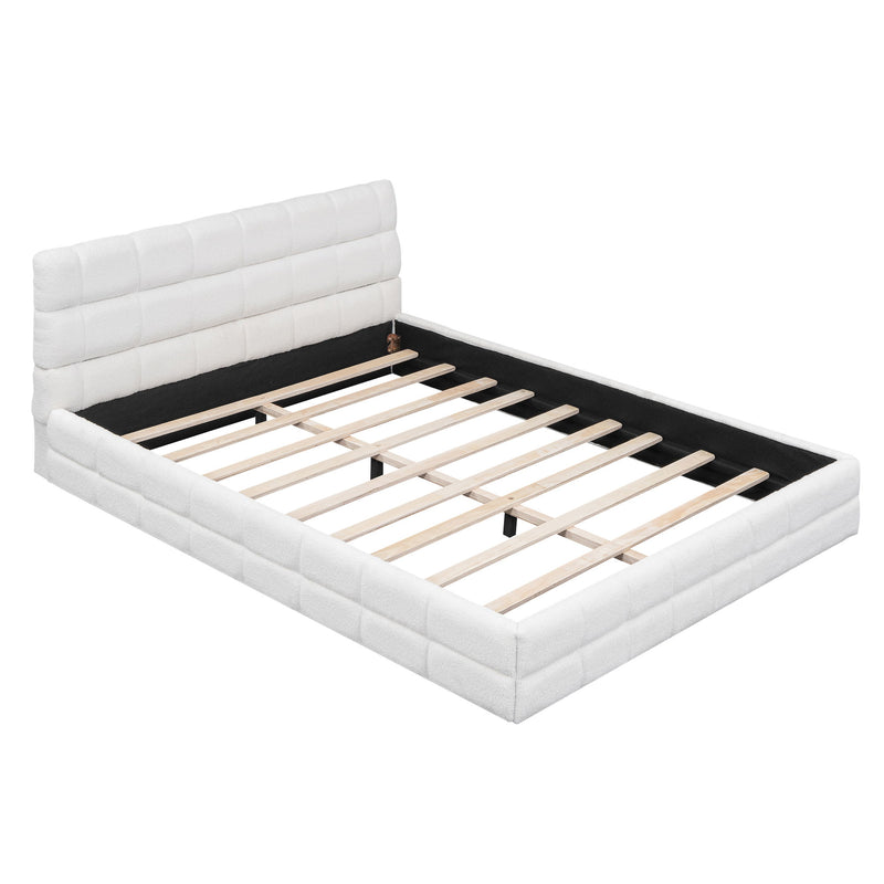 Upholstered Platform Bed With Headboard - R&R Furniture Gallery (Fountain Valley, CA)