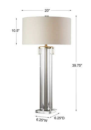 Monette - Tall Cylinder Lamp - Silver