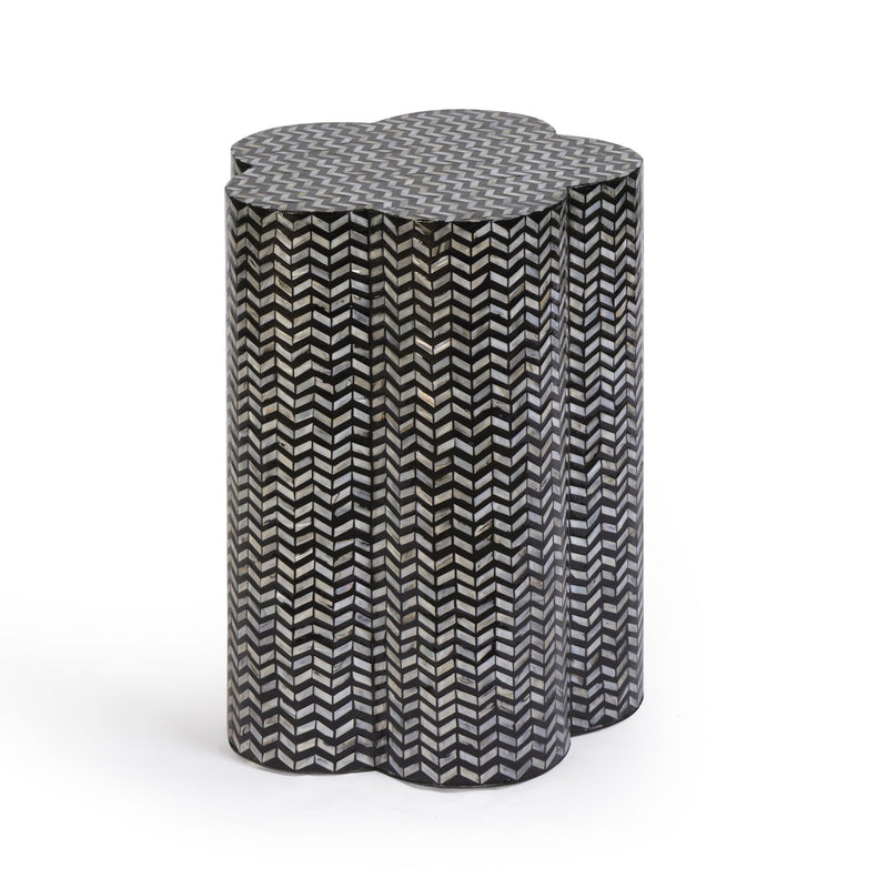 Mother of Pearl Shell Side Table - Truffle - R&R Furniture Gallery (Fountain Valley, CA)