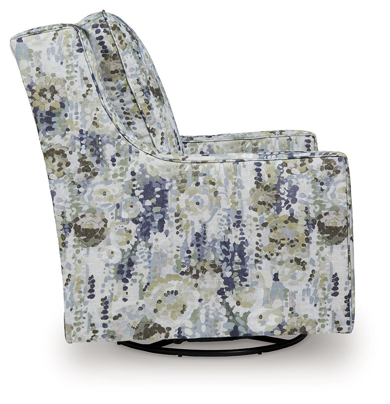 Dustinford - Swivel Glider Accent Chair - Multi - R&R Furniture Gallery (Fountain Valley, CA)