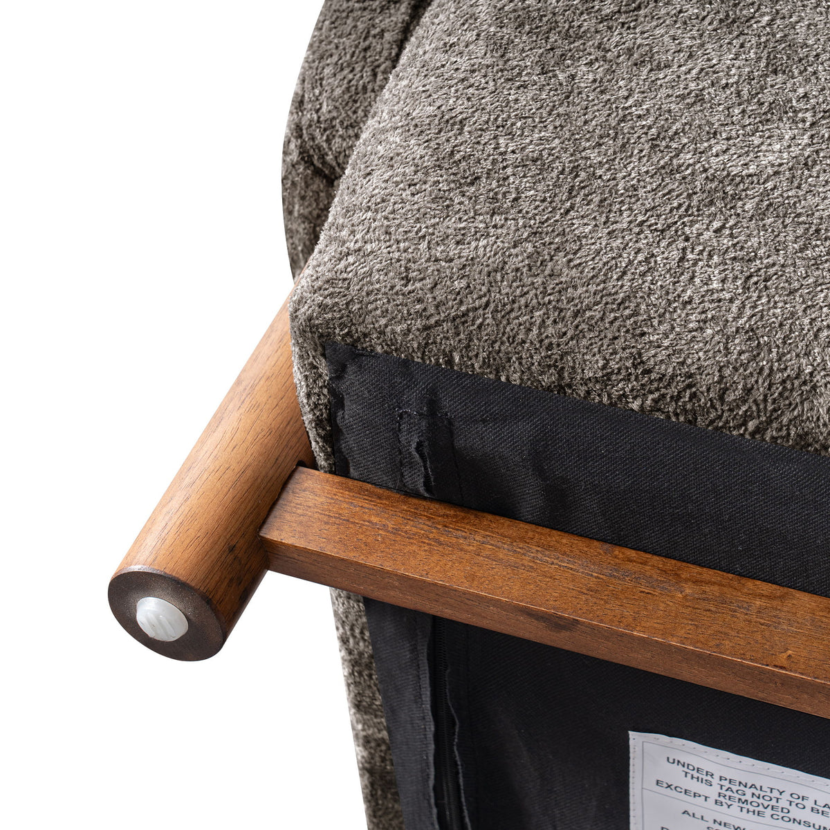 Modern Accent Chair With Recessed Arms And Tight Back