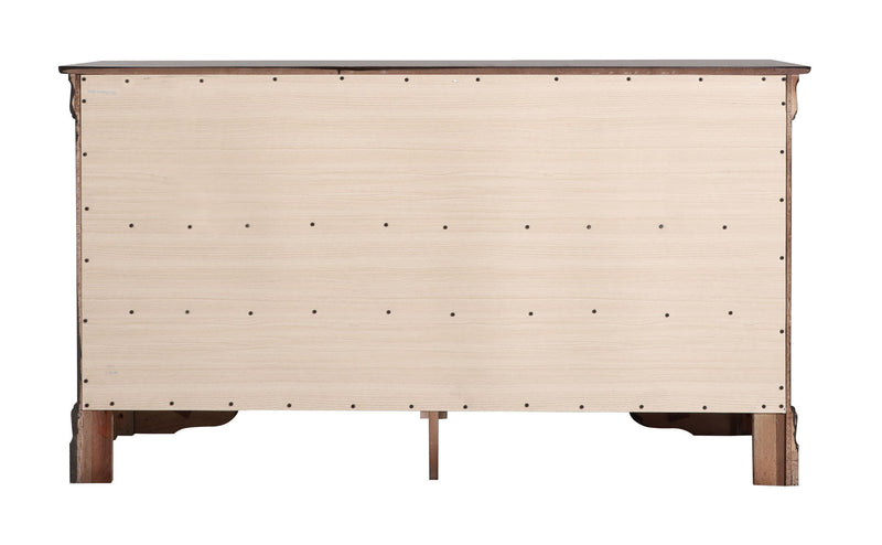 Elegant traditional storage dresser by Glory Furniture with multiple drawers and a classic wooden finish.