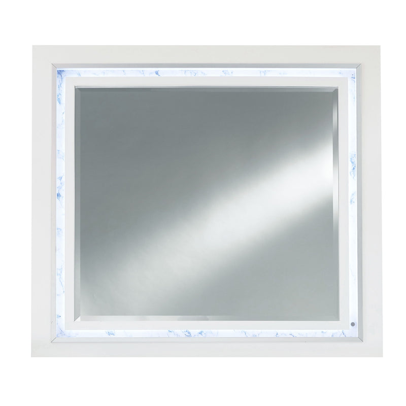 Skye - Marble Mirror - White - R&R Furniture Gallery (Fountain Valley, CA)