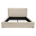 Cloud 43" Low Profile Eastern King Bed in Sand Fabric by Diamond Sofa