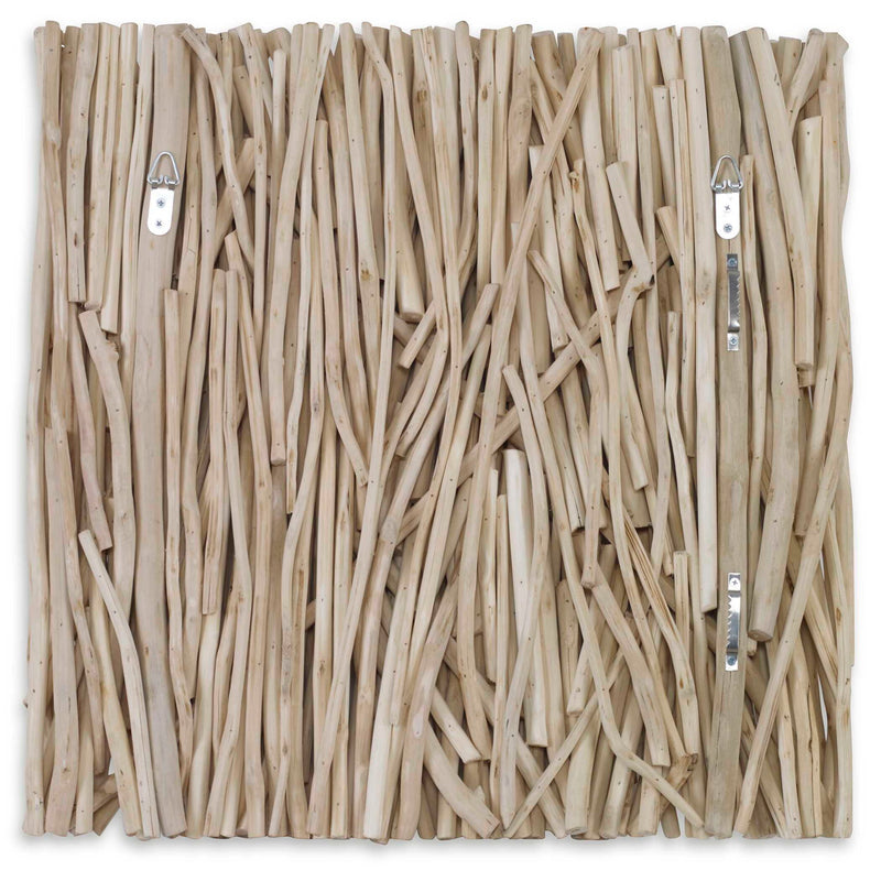 Gathered Teak - Square Wood Wall Decor