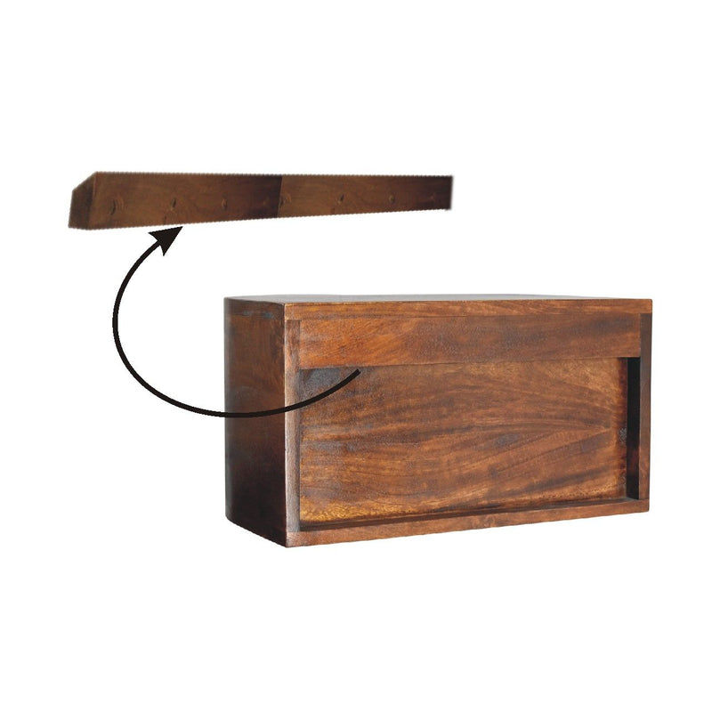 Lunar - Drawer Floating Nightstand - R&R Furniture Gallery (Fountain Valley, CA)