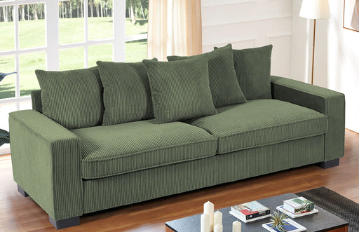 Luxe Sofa With 5 Matching Toss Pillows, Sleek Design, Spacious And Comfortable 3 Seater Couch - R&R Furniture Gallery (Fountain Valley, CA)