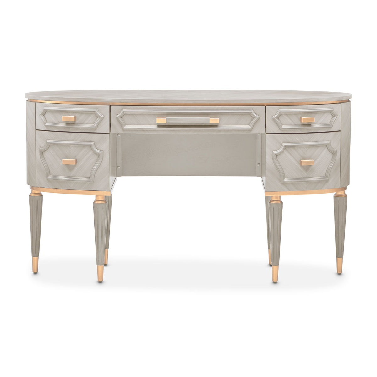 St. Charles - Vanity Desk - Dove Gray - R&R Furniture Gallery (Fountain Valley, CA)