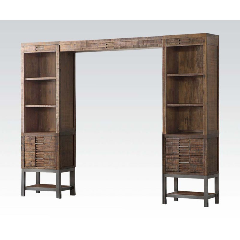 Andria - Entertainment Center - Reclaimed Oak - R&R Furniture Gallery (Fountain Valley, CA)