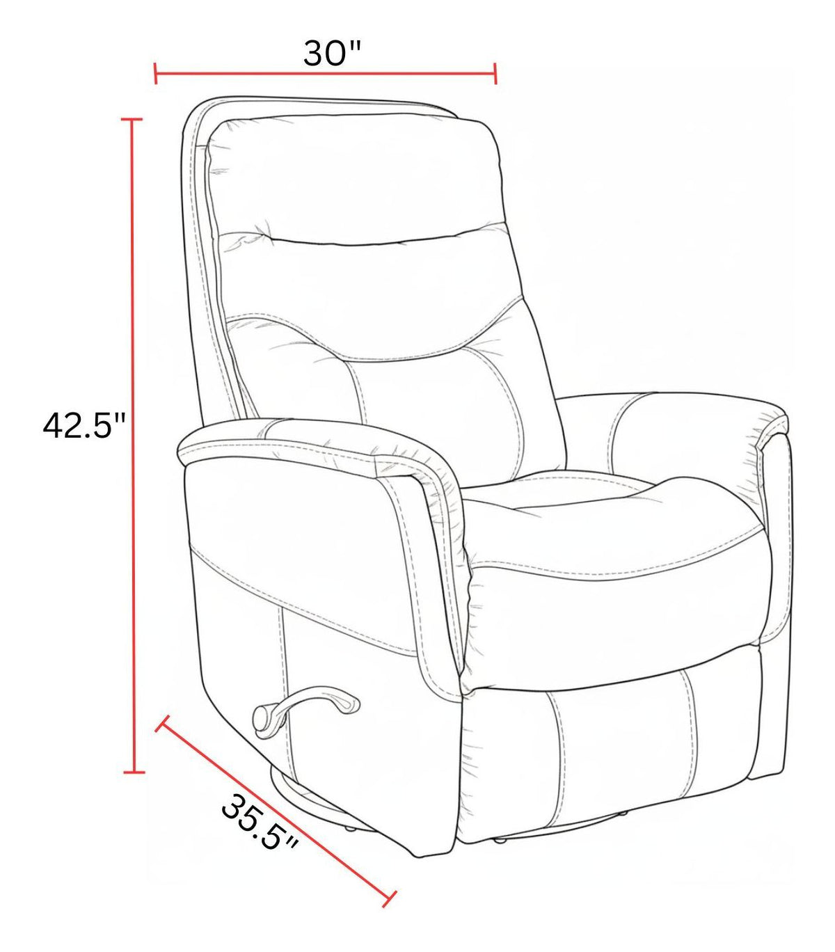 Gemini - Manual Swivel Glider Recliner