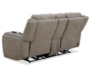 Penfield - Power Zero G Console Loveseat With Heat, Massage & Speaker P3 - Frappe - R&R Furniture Gallery (Fountain Valley, CA)