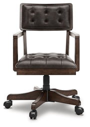 Breckington - Home Office Desk Chair - Dark Brown - R&R Furniture Gallery (Fountain Valley, CA)