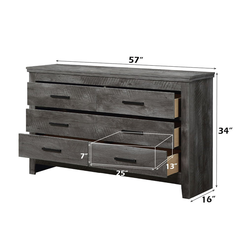 Vidalia - Dresser - Rustic Gray Oak - R&R Furniture Gallery (Fountain Valley, CA)