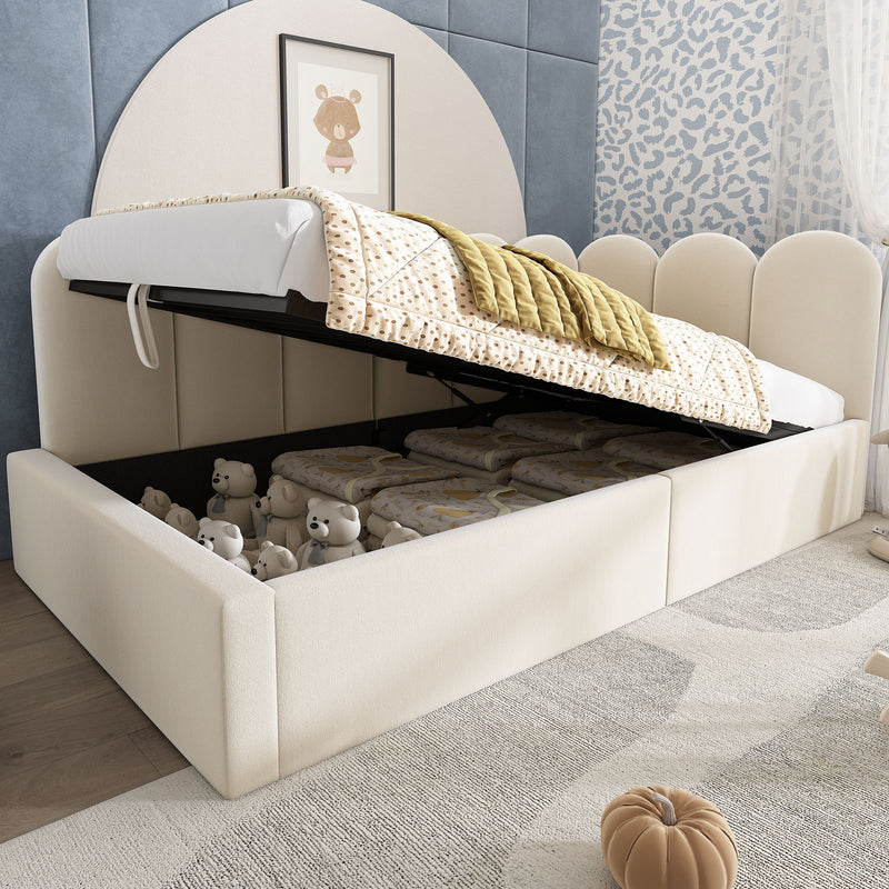 Upholstered Daybed With Metal Slatted Base - R&R Furniture Gallery (Fountain Valley, CA)