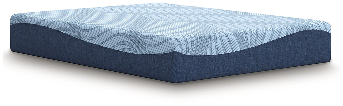 Sierra Sleep® by Ashley Peak 2.0 12-inch memory foam mattress with plush surface and supportive design, shown on a bed frame.