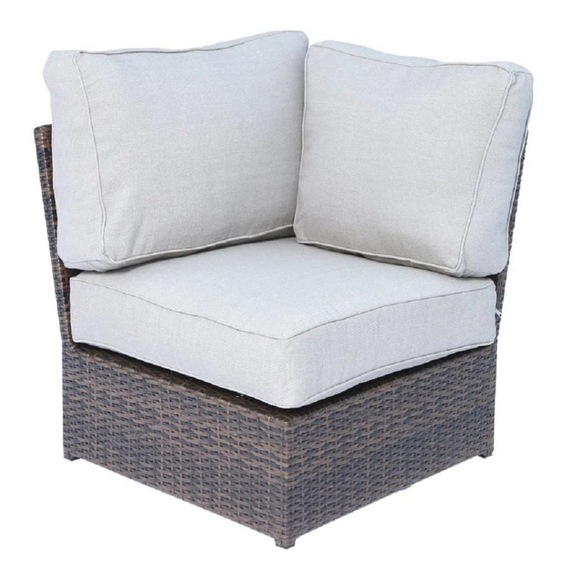 Comfortable Modern Patio Rattan Sectional Set With Cushions - R&R Furniture Gallery (Fountain Valley, CA)