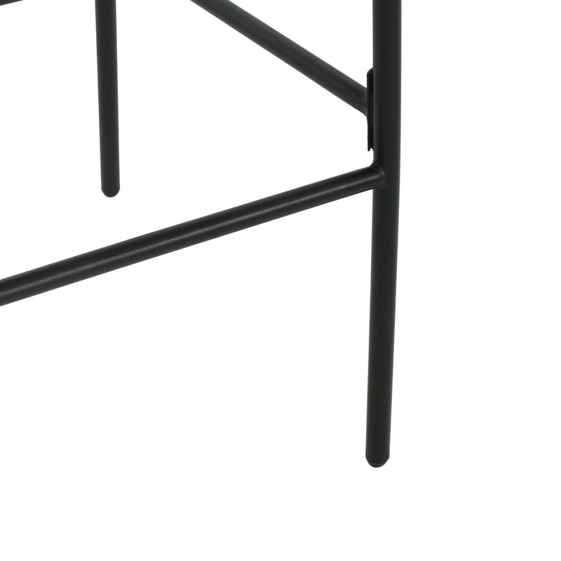 La Push - Outdoor Rope Barstool (Set of 2) - Black / Brown - R&R Furniture Gallery (Fountain Valley, CA)