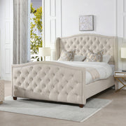 Marcella - Upholstered Shelter Headboard Bed Set - R&R Furniture Gallery (Fountain Valley, CA)