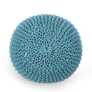 Moro - Knitted Round Pouf With Pumpkin Shape - R&R Furniture Gallery (Fountain Valley, CA)
