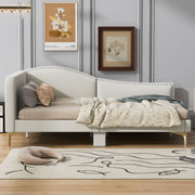 Upholstered Daybed With Headboard And Armrest, Support Legs - R&R Furniture Gallery (Fountain Valley, CA)