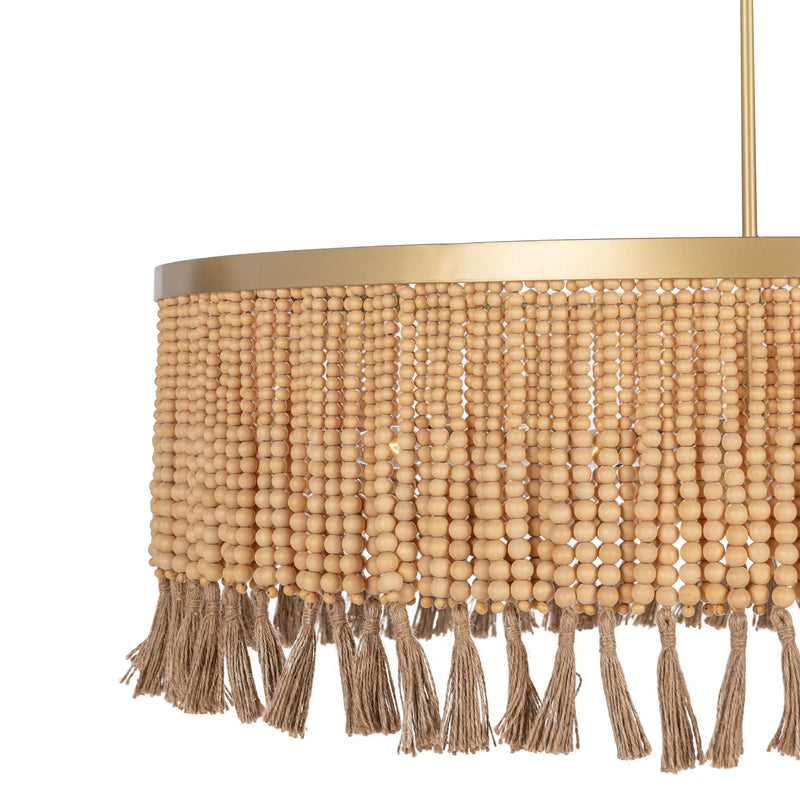 Andren - Pendant - Natural / Gold - R&R Furniture Gallery (Fountain Valley, CA)