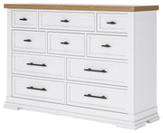 Ashbryn - Dresser - White / Natural - R&R Furniture Gallery (Fountain Valley, CA)