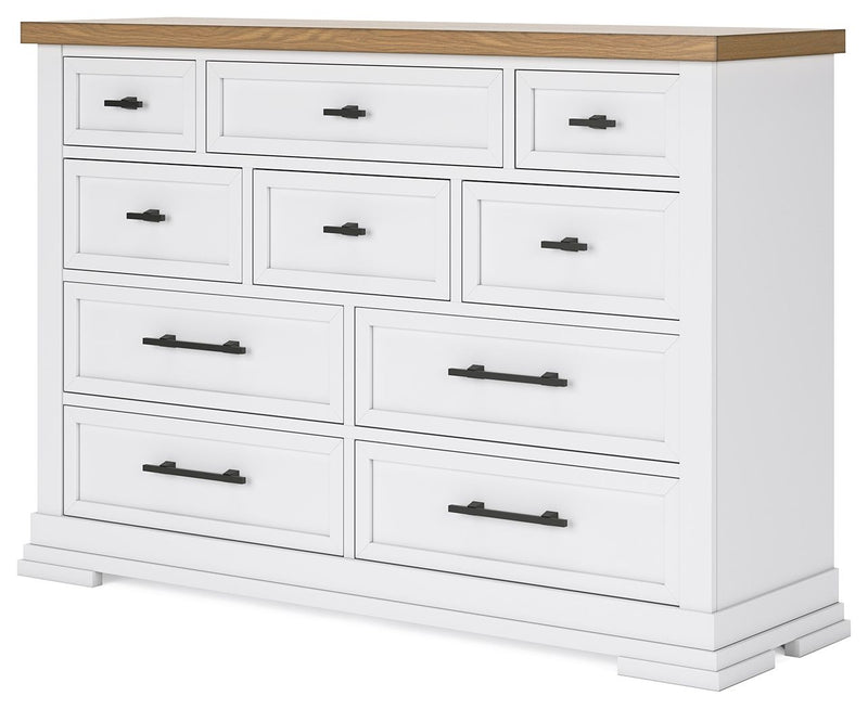 Ashbryn - Dresser - White / Natural - R&R Furniture Gallery (Fountain Valley, CA)