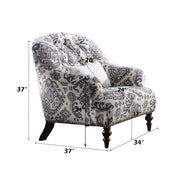 Saira - Chair With Pillow - Pattern Fabric - R&R Furniture Gallery (Fountain Valley, CA)