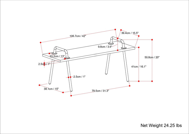 Berkeley - Entryway Bench - R&R Furniture Gallery (Fountain Valley, CA)