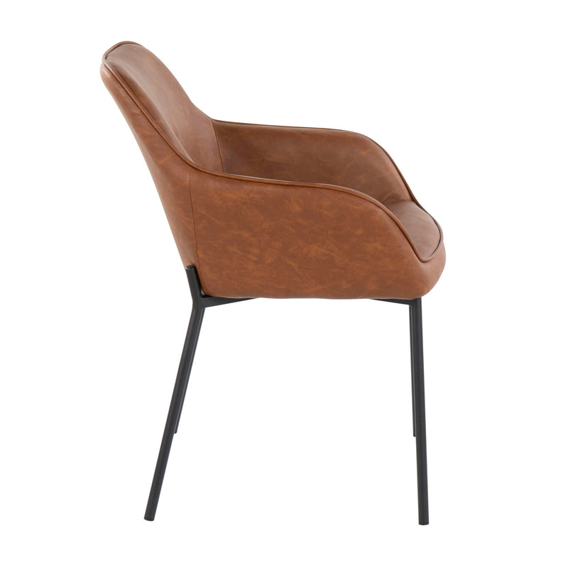 Set of two Lumi Source Daniella contemporary dining chairs with sleek modern design and upholstered seats.