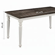 Dining Table With Leaf, Expandable - Brown - R&R Furniture Gallery (Fountain Valley, CA)