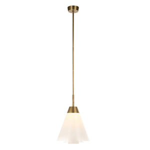 Tiered Ombre - 1 Light LED Pendant - Brass