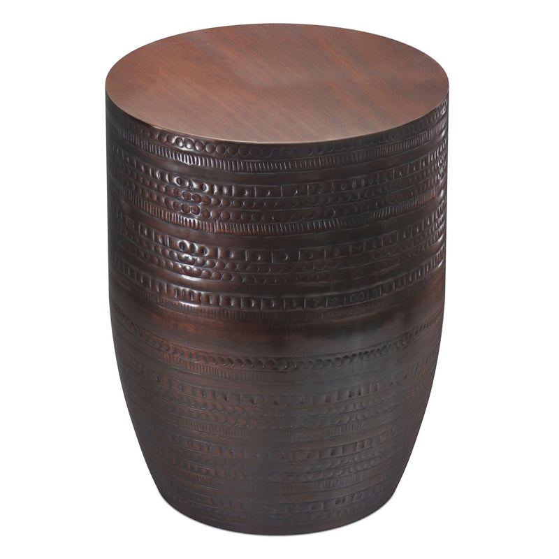 Johnsen - Handcrafted Large Metal Accent Table - R&R Furniture Gallery (Fountain Valley, CA)